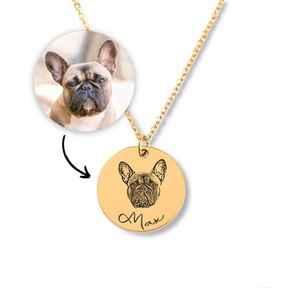 Custom Pet Portrait Necklace